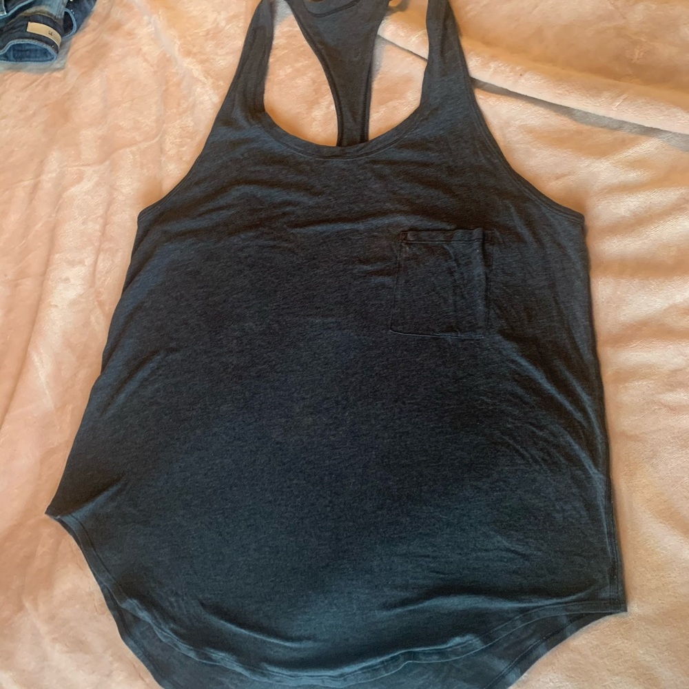 Dark grey love tank